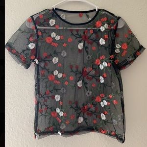 Sheer shein T
